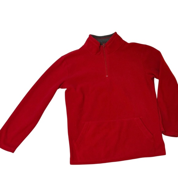 Boy’s Children’s Place Fleece 3/4 Zip Pullover with Kangaroo Pocket Size XL 14 - Picture 1 of 3